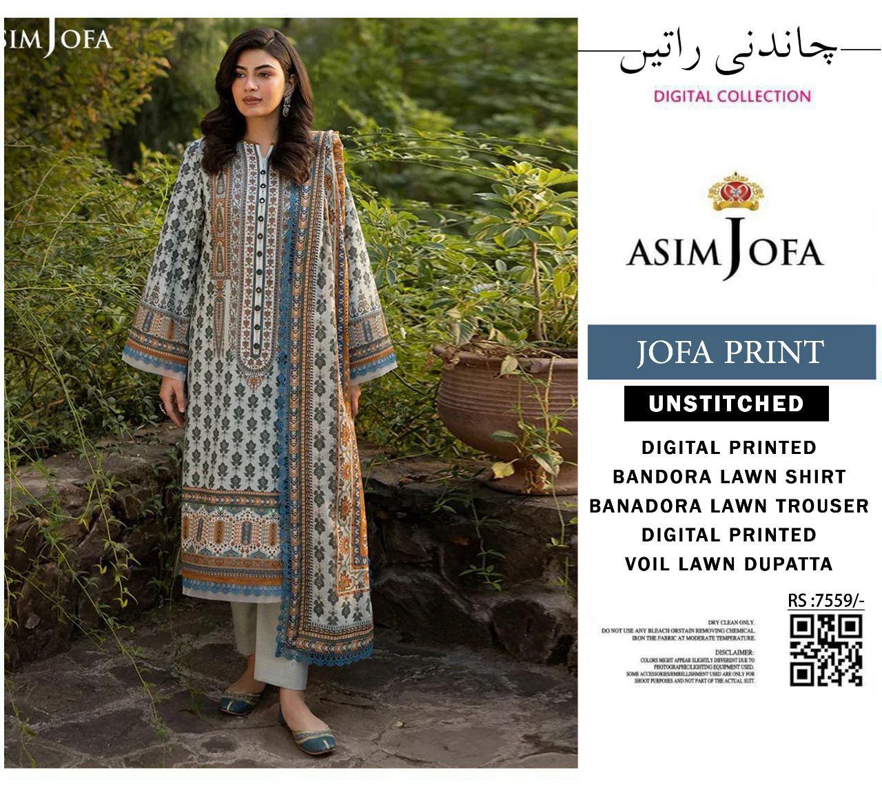 ASIM JOFA Jofa Prints | 25 Premium Lawn Volume (EID COLLECTION)