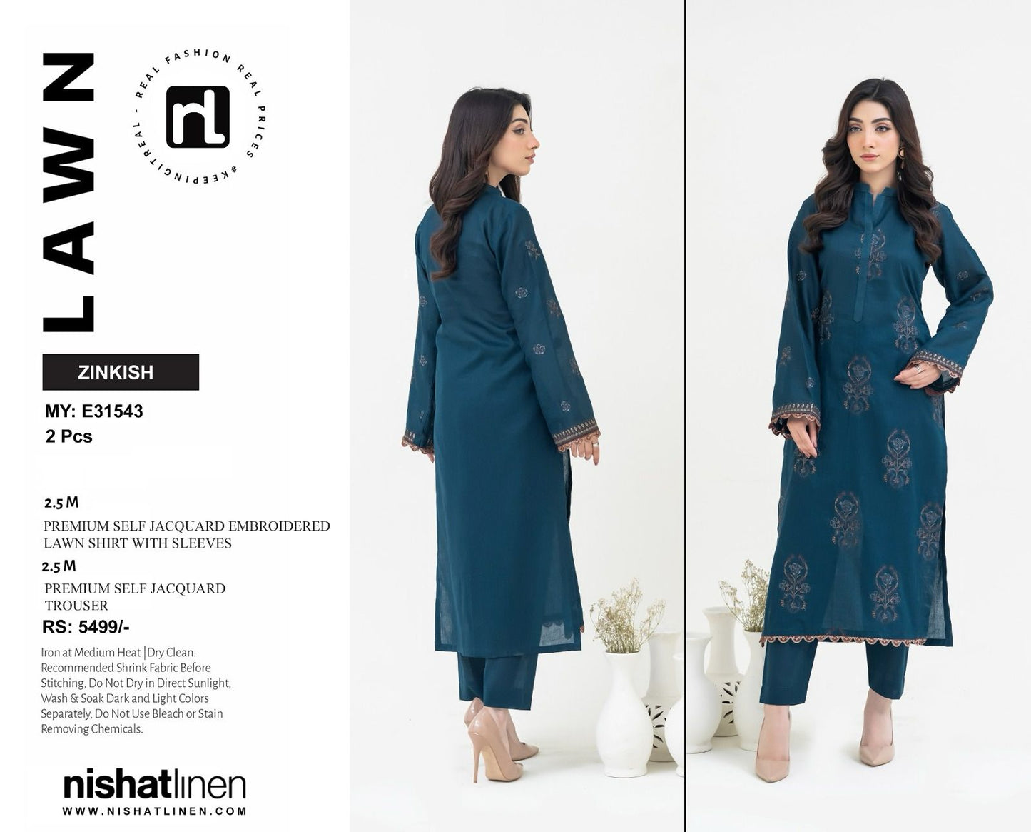 Nishat Premium Jacquard Lawn 2-Piece Collection – Elegance Redefined