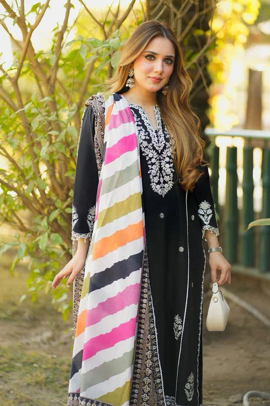 Maria B - Premium Lawn 3PC Embroidery Masterpiece