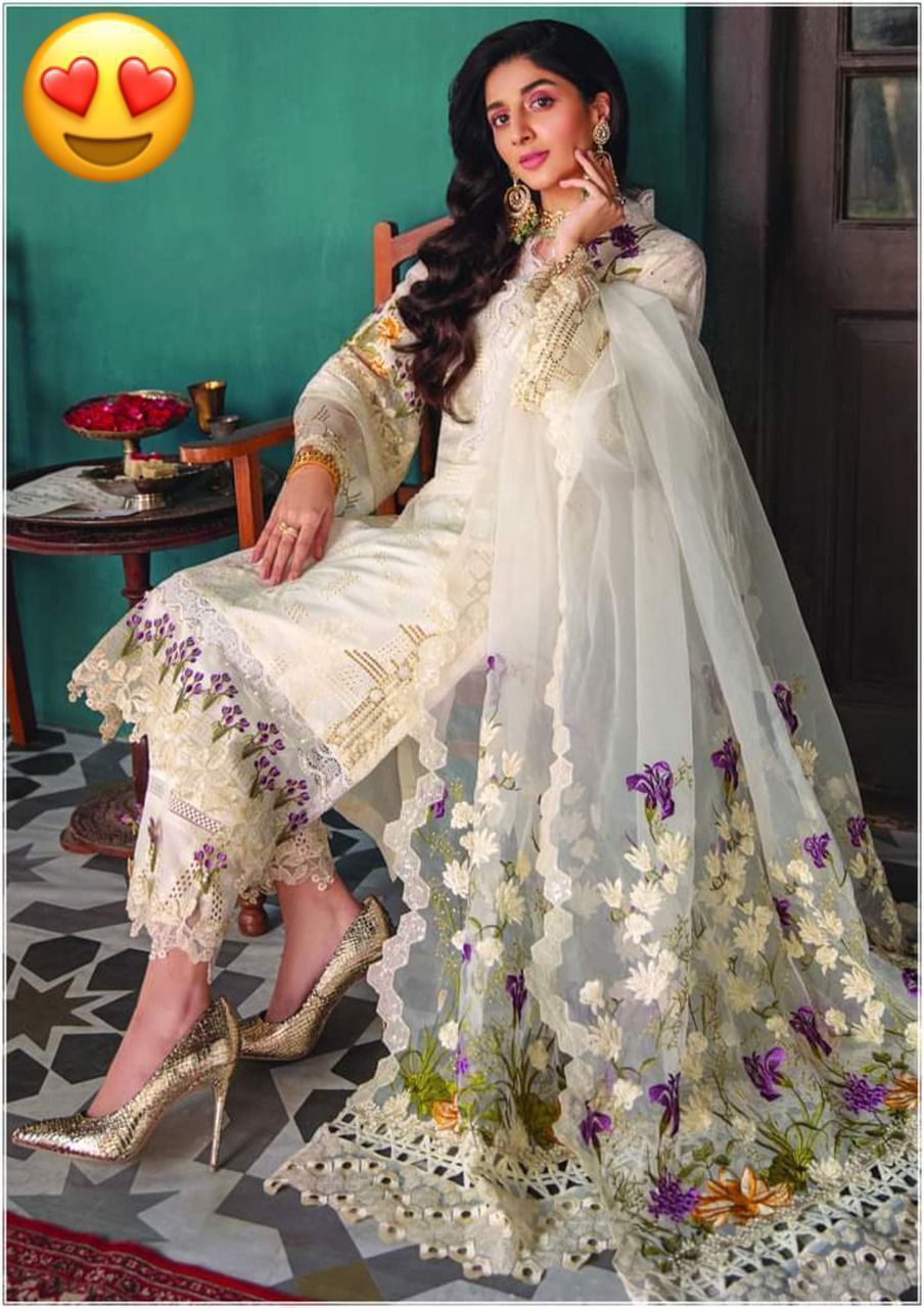 Elaf Luxury Lawn Collection Premium Embroidered Lawn Suit