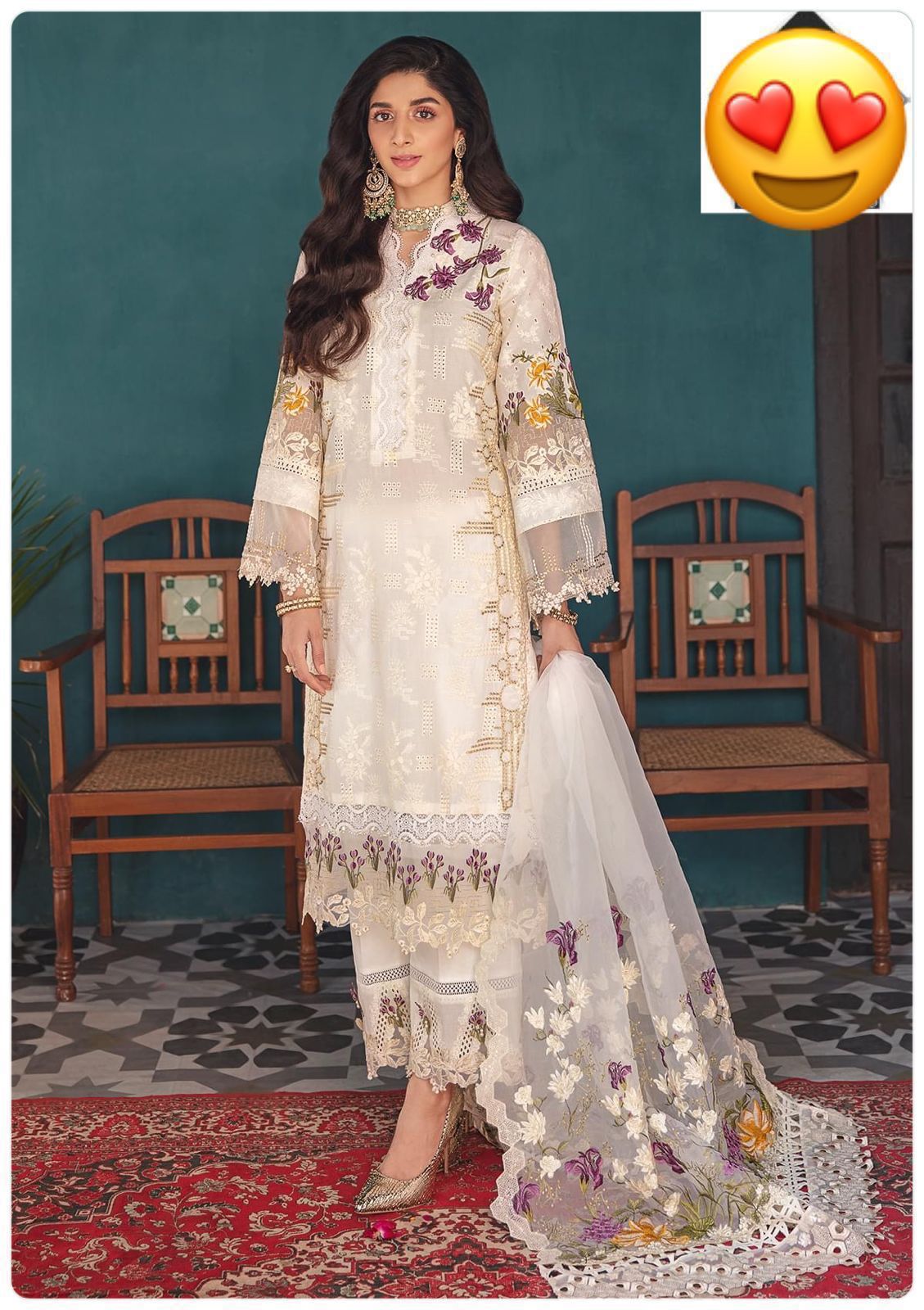 Elaf Luxury Lawn Collection Premium Embroidered Lawn Suit