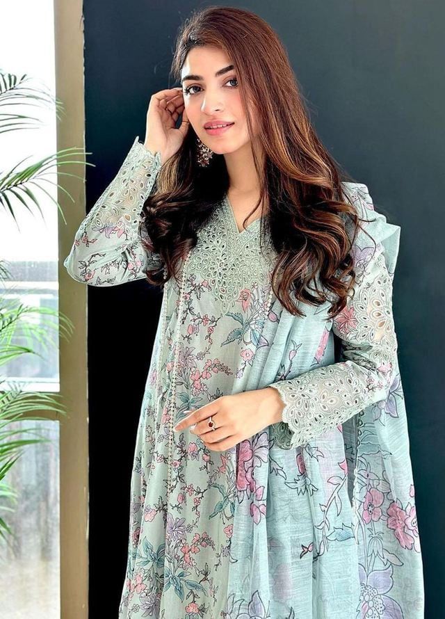 Iznik Printed Pure Lawn Collection - Unstitched Luxury Embroidered Suit