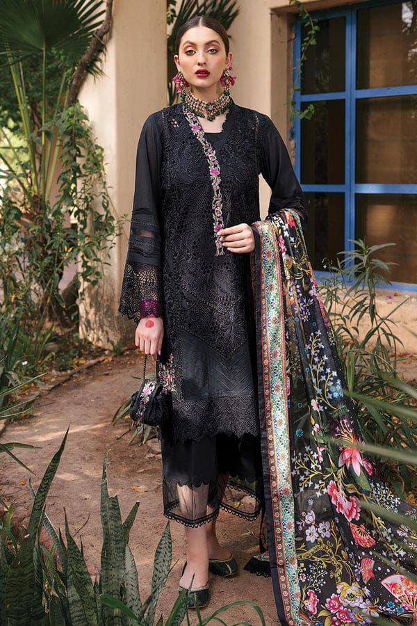 Heer Black & Pink with Exquisite Chikankari Embroidery